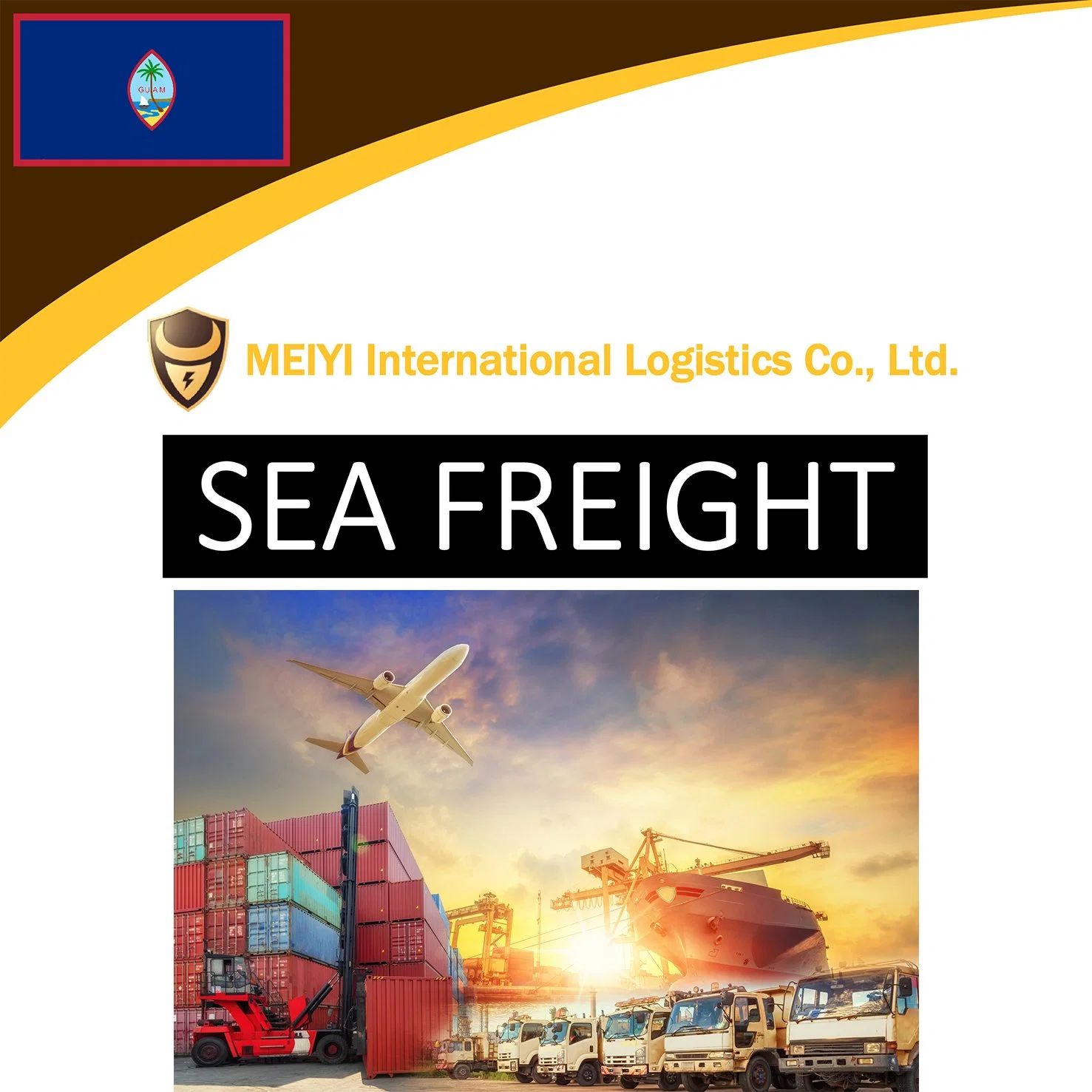 Shipping freight From China to Guam international logistics Alibaba buyer sea freight cargo sea shipping the best and cheap forwarder