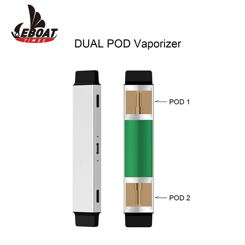 Original Fabrik Twin Pod Vape Pen Zwei Pods Flachpod System-Verdampfer leer 2ml