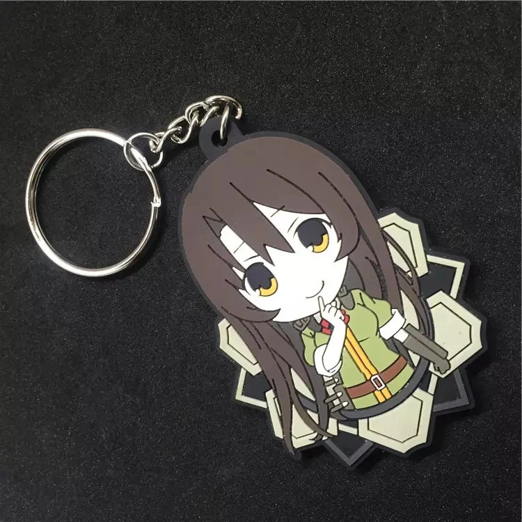 New Design Accept Customized Soft PVC Rubber Keychains Label