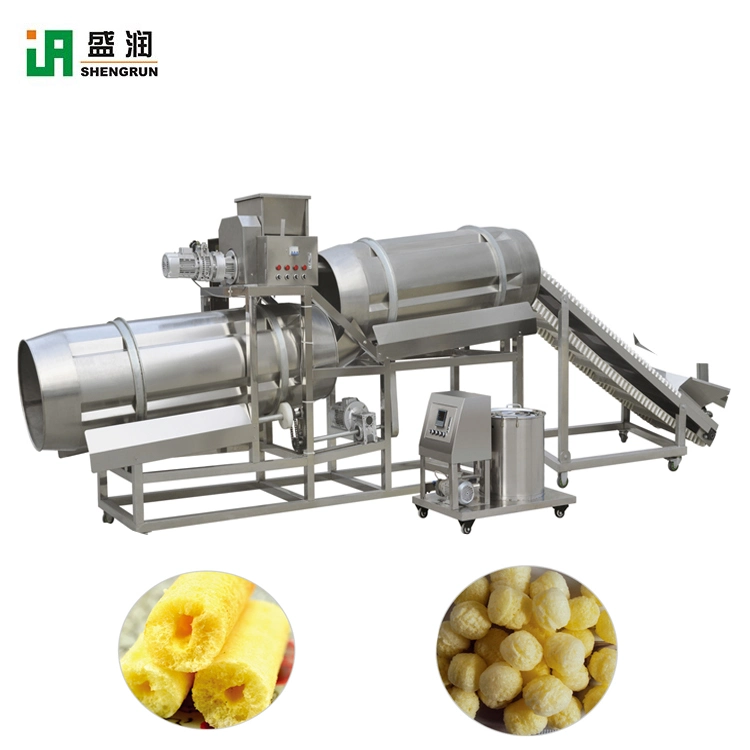 Shengrun More Professional Production Processing Line Dedurable Puffed Snacks Food Processing Line