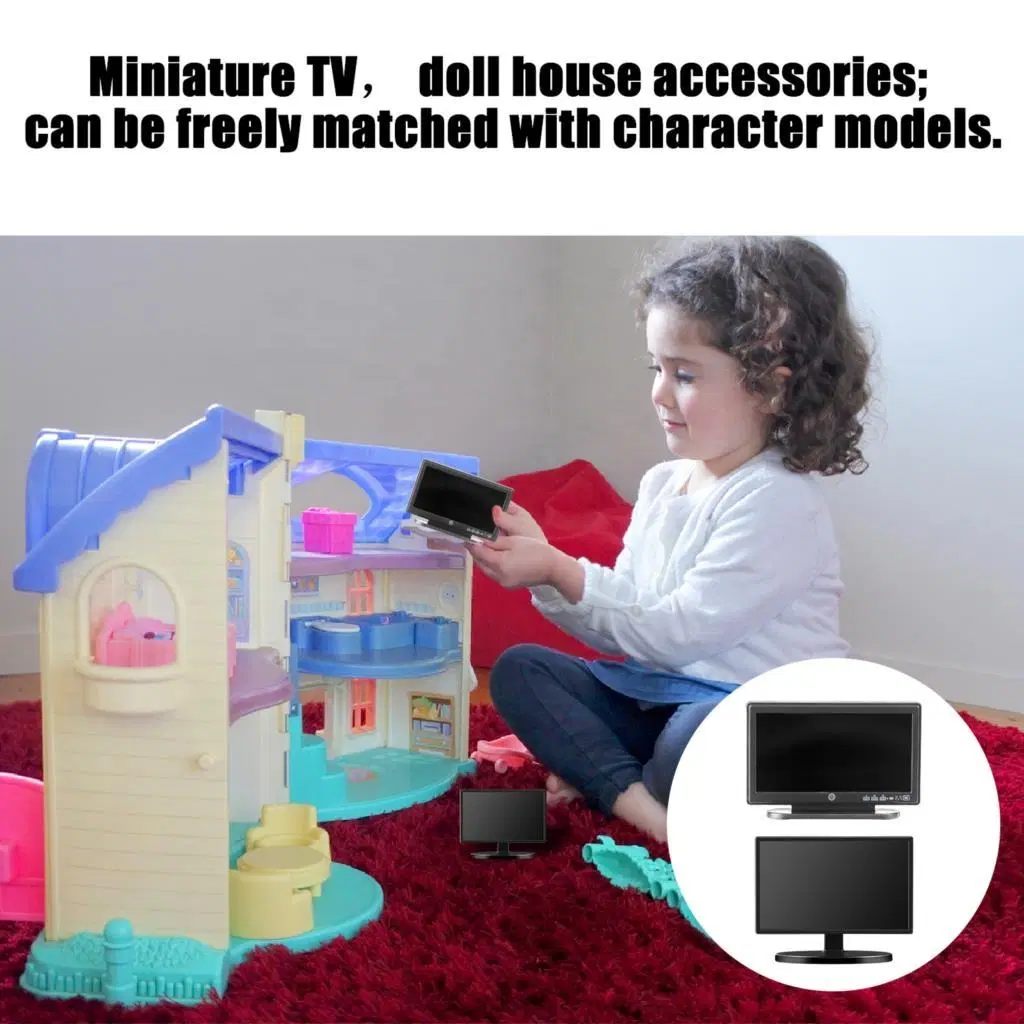 1: Télécommande TV miniature 12 poupées pour accessoires de décoration maison de poupées