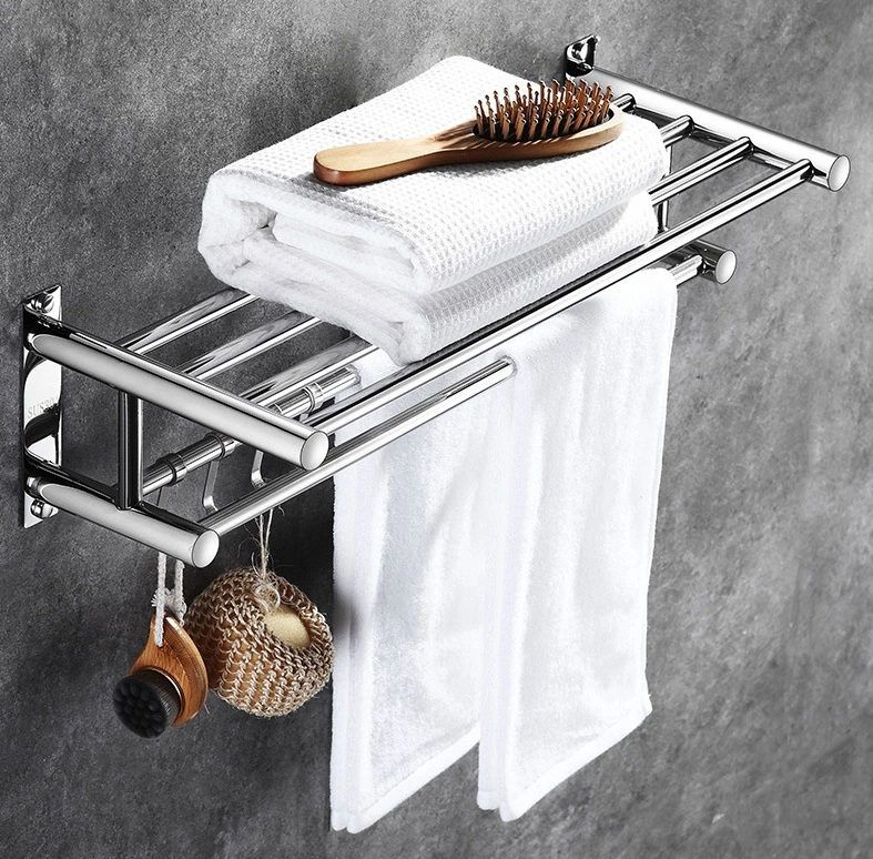 European Style Towel Rack with 304 Stainless Steel for Hotel