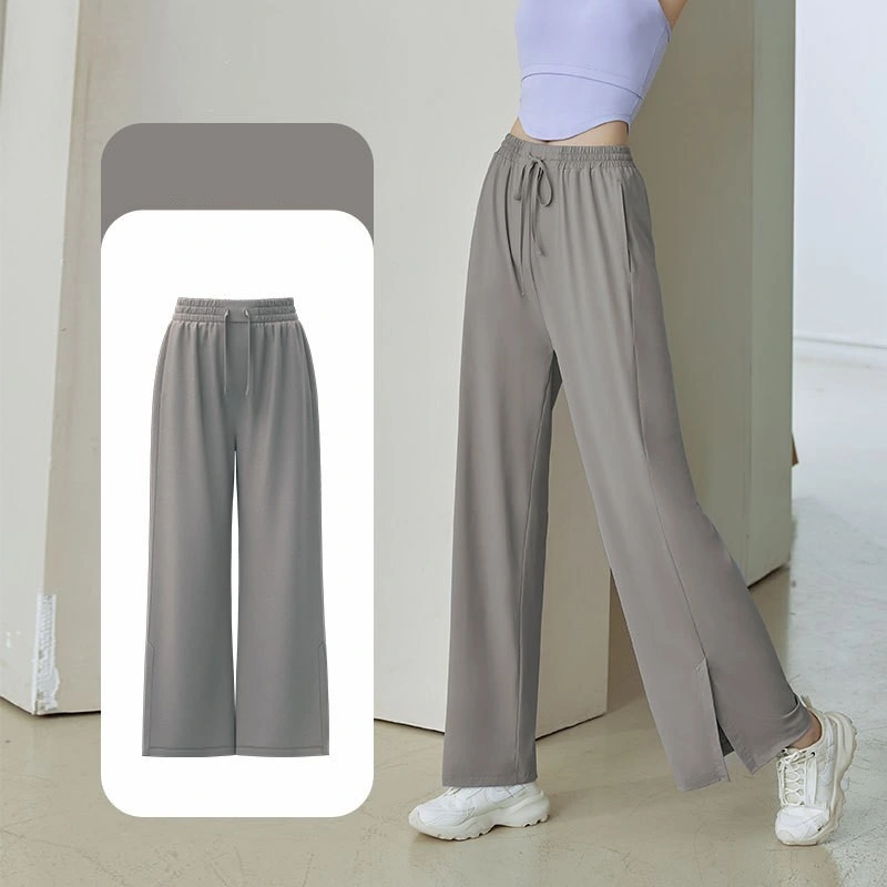 New Ice Sense Women's UV Protection Slit Wide Leg Sun Protection Trousers