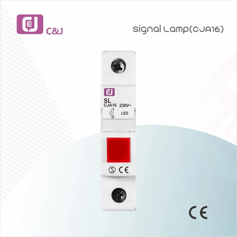 Cja16 MCB DIN Rail Indicator LED Neon Signal Lamp