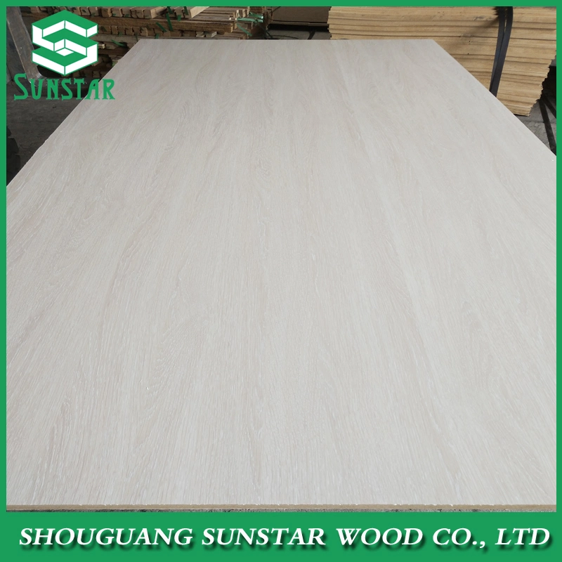 Wholesale/Supplier E1 E2 Embossed Finishmelamine Faced Particle Board, Plain Veneer Wood Grain Solid Color Particle Board for Furniture and Building Material