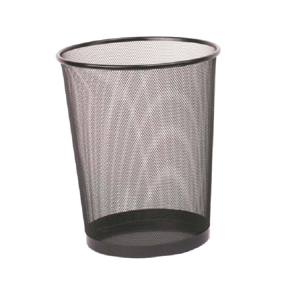 Big Size Mesh Wire Mesh Round Waste Basket for Office