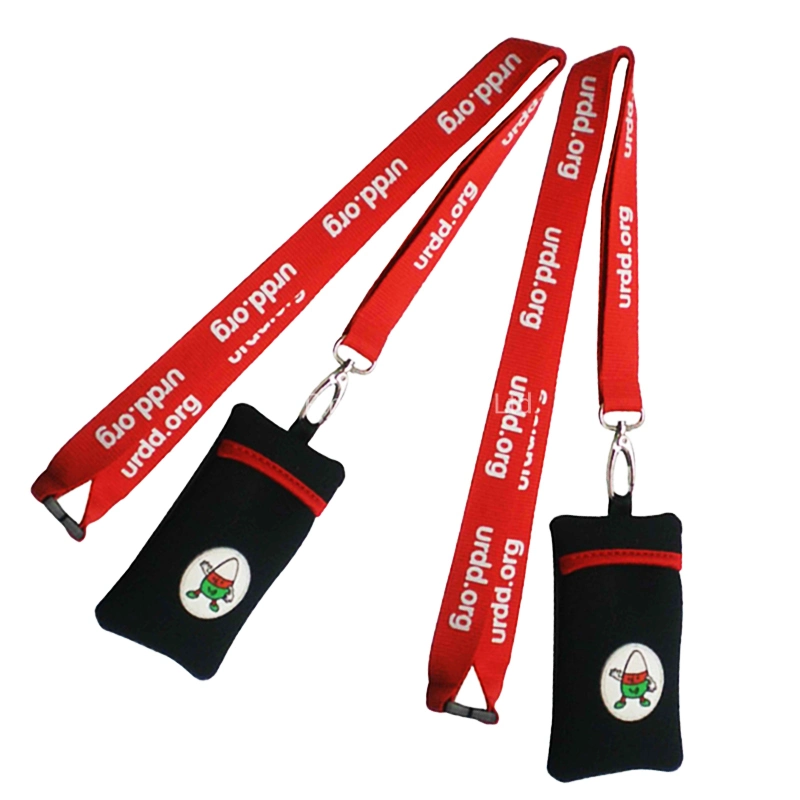 Promotion Heat Transfer Printed Mobile Lanyard Sublimation PP Shoulder Combination (09)