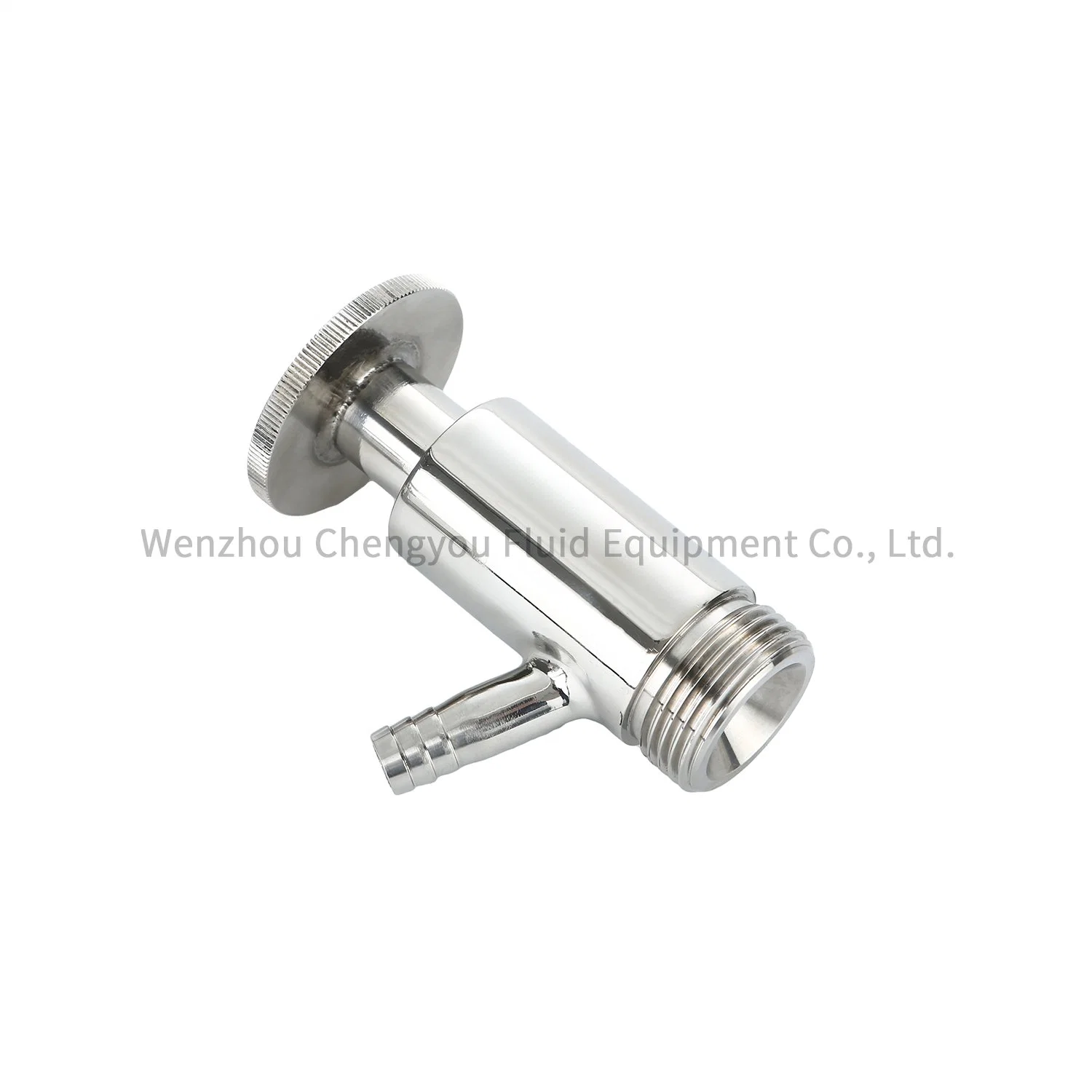 Food Grade Hygienic Stainless-Steel Round Handwheel 304/316L Threaded Aseptic Sampling Valve