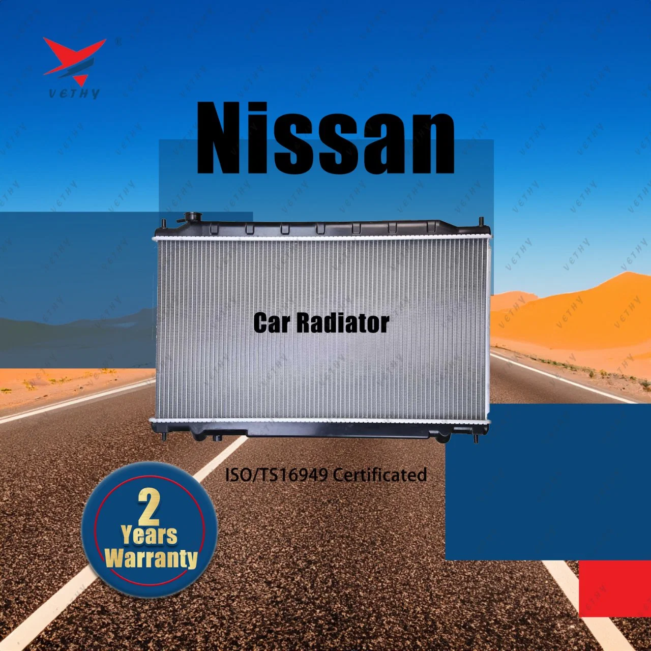 Efficacité de refroidissement fiables : Aluminium Radiateurs pour véhicules NISSAN