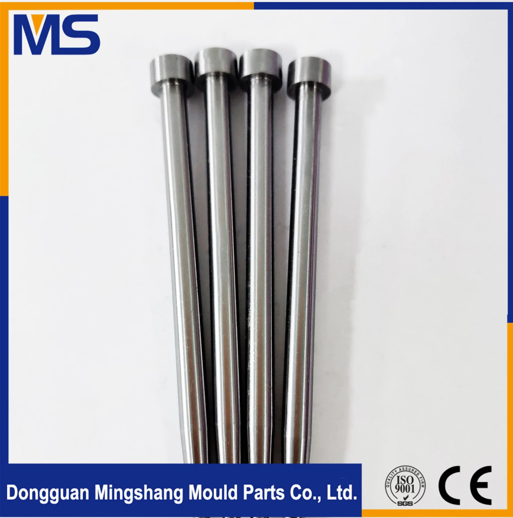 Cylindrical Head Ejector Pins and Sleeves, Precision Ejector Pins Injection Molding Parts