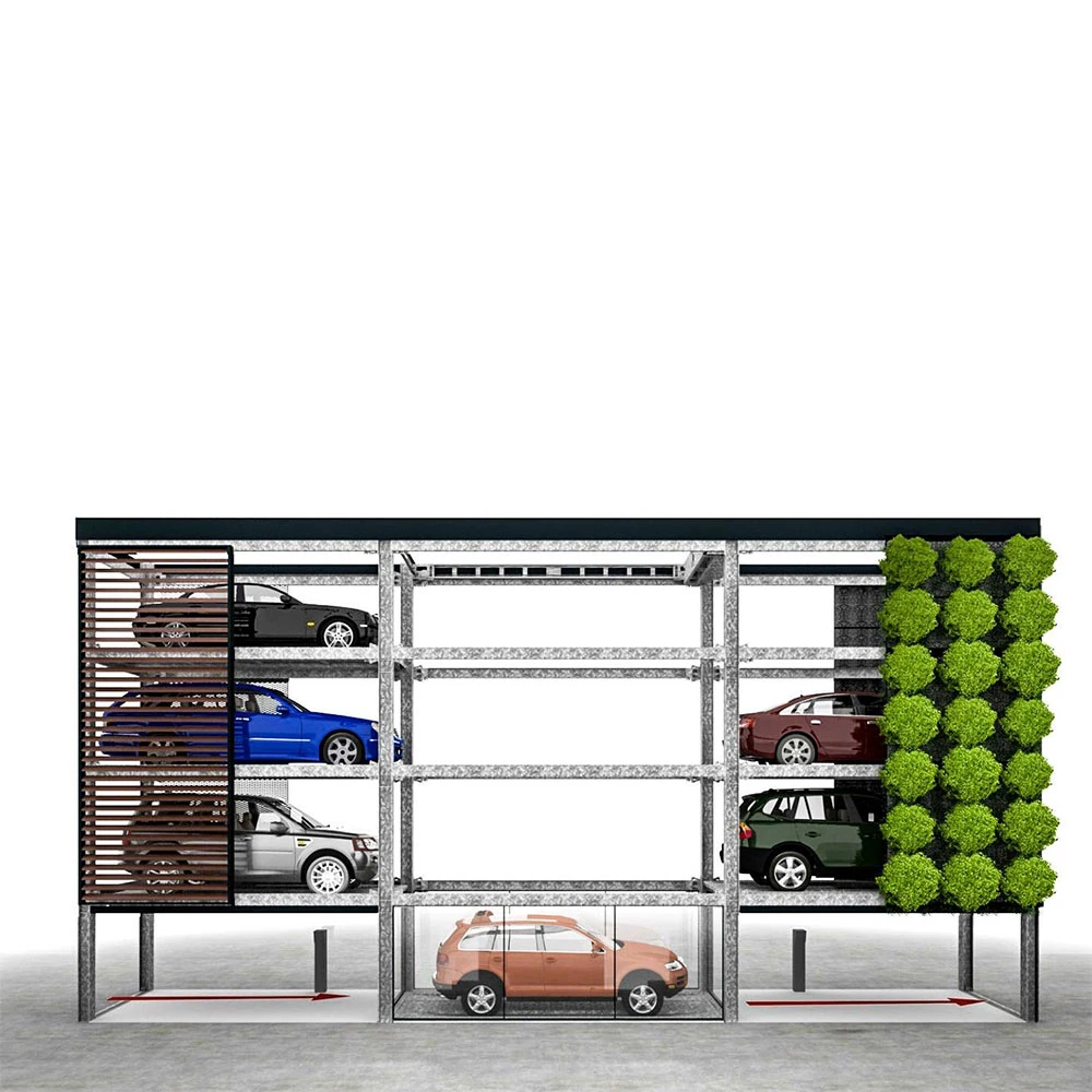 Automatic Mechanical Car Lift Vertical High-Rise Smart Parking System.