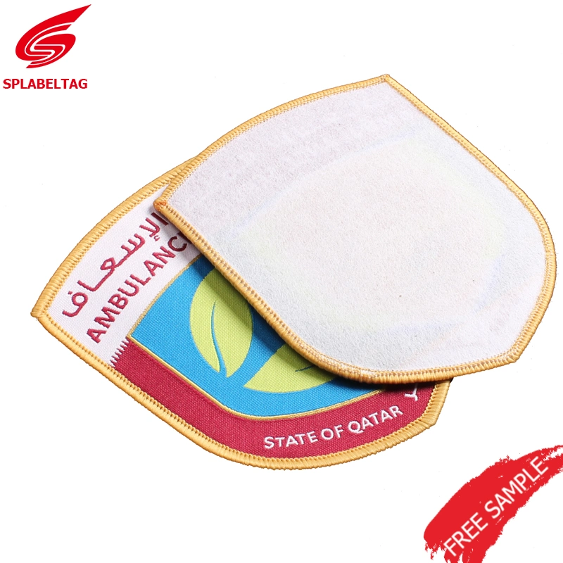 Wholesale/Supplier Cheap Hat Woven Patch Woven Badge for School and Taekwondo Uniform Emblem