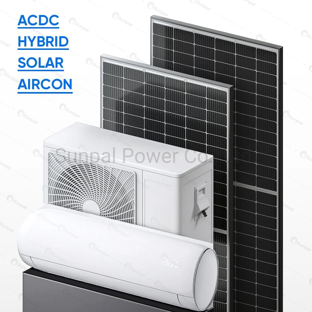 Wholesale Hybrid Solar Power DC Inverter Air Conditioner 100% Solar Powered Assisted Conditioning Units System Manufacturer China