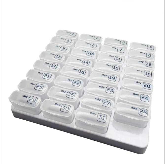 Monthly 31PCS Small Pill Case for Travel