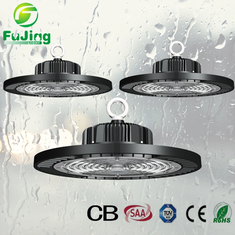 0-10V Dimmable Interior Industrial LED Lighting for Warehouse Workshop 150W UFO High Bay