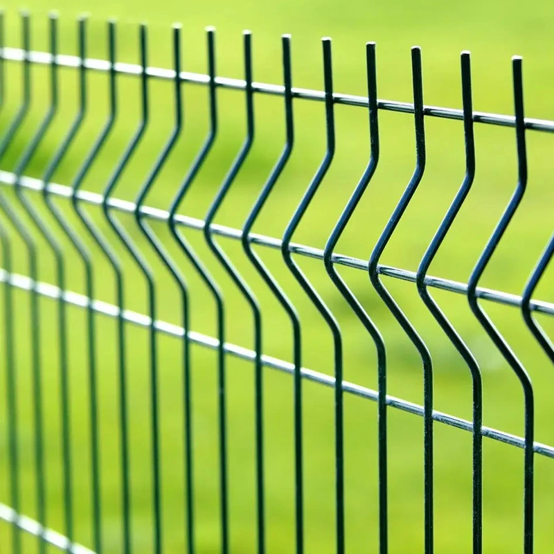 Easy Installation Iron Peach Shape Post Garden Security 3D Metal Fence Best Selling Perimeter 3D Curved Welded Fence