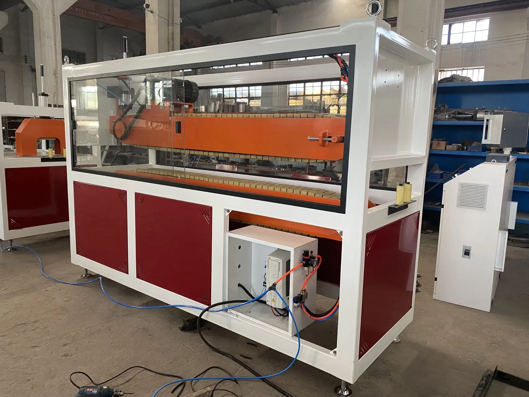 Factory Price High quality/High cost performance  Efficiency 110-315mm Plastic PVC Drain Pipe Extruder Machine PVC Extrusion Line