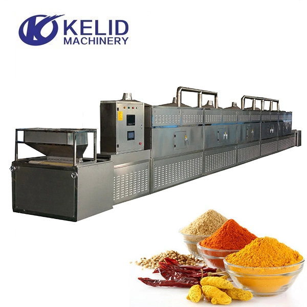 200kg/H Energy Saving Microwave Cardamom Nutmeg Spices Drying Machine