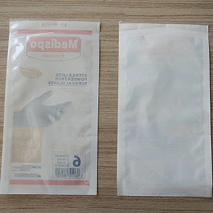 Colorful Printing Plastic Ziplock Resealable Medical Gloves Packing Bag