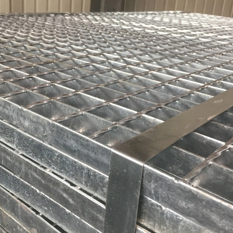 Steel Grid Metal Building Materials Serrated Galvanized Steel Grid Outdoor Metal Drainage Grid