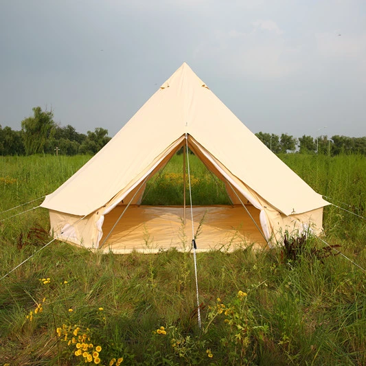 Glamping tente de camping de luxe de la famille Bell tente en toile de coton