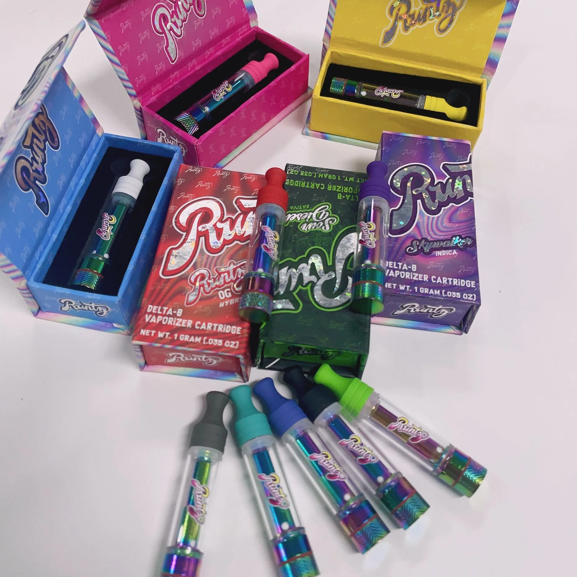 Runty 300 Puffs 510 rosca aceite grueso diposible VAPE 1ml Capacidad cartucho Mesh Coil 1,15ohm Vaporizer de resistencia