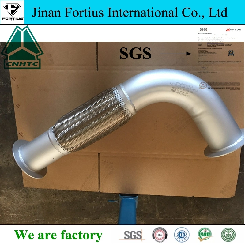 Shacman/Camc/FAW/Foton/Beiben Dump Truck Parts Weichai Yuchai Engine Parts Sinotruk HOWO Exhaust Pipe Wg9725549056 Truck Spare Parts