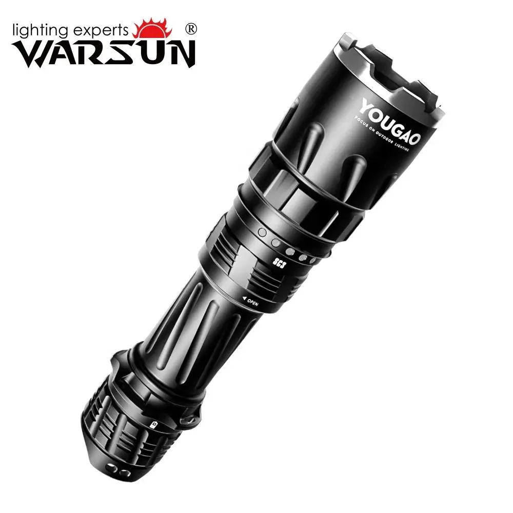 Yougao Sft40 15000lm Rechargeable Waterproof Portable High Mode Long Range Flashlight