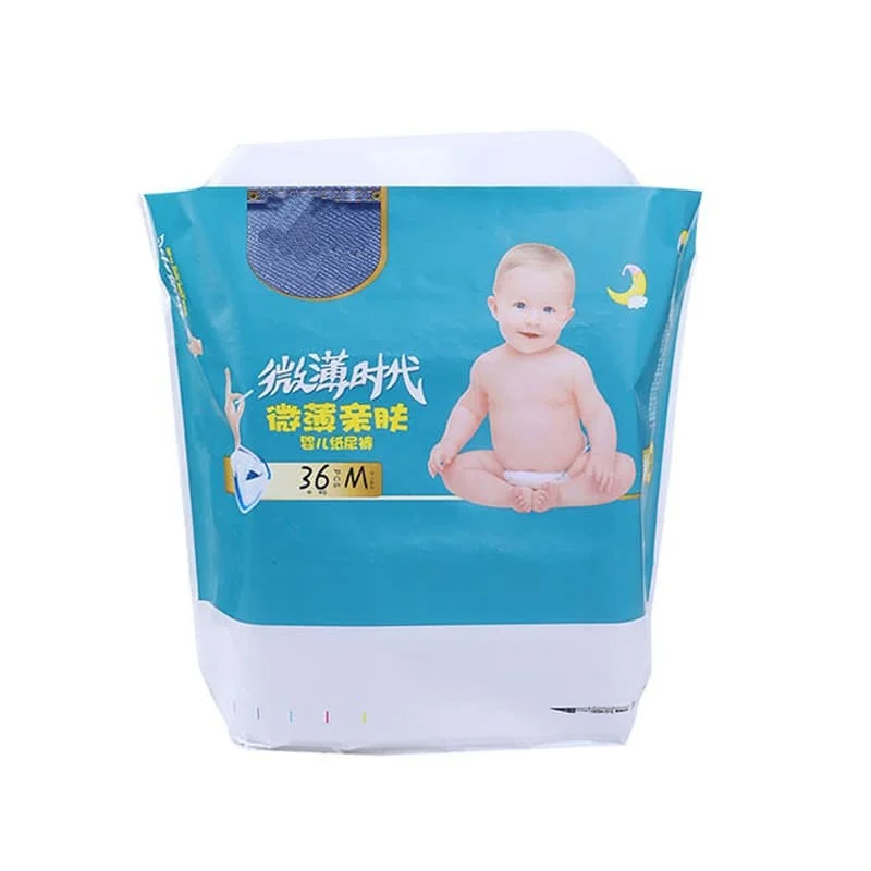 Custom Logo Diaper Plastic PE Packaging Sanitary Packaging Bag