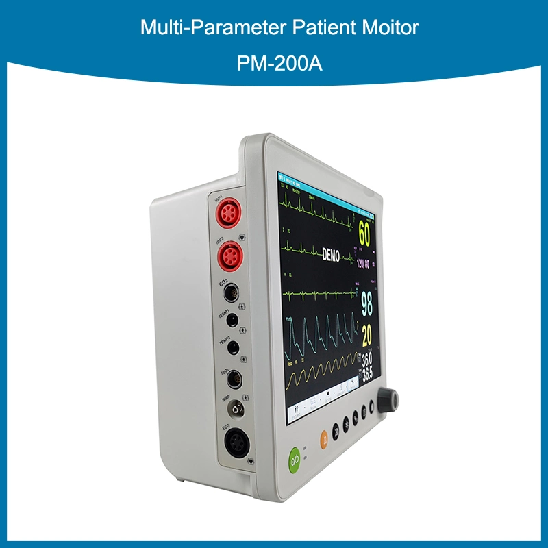 Portable 12.1" Multiparameter Patient Monitor with Optional Touch Screen