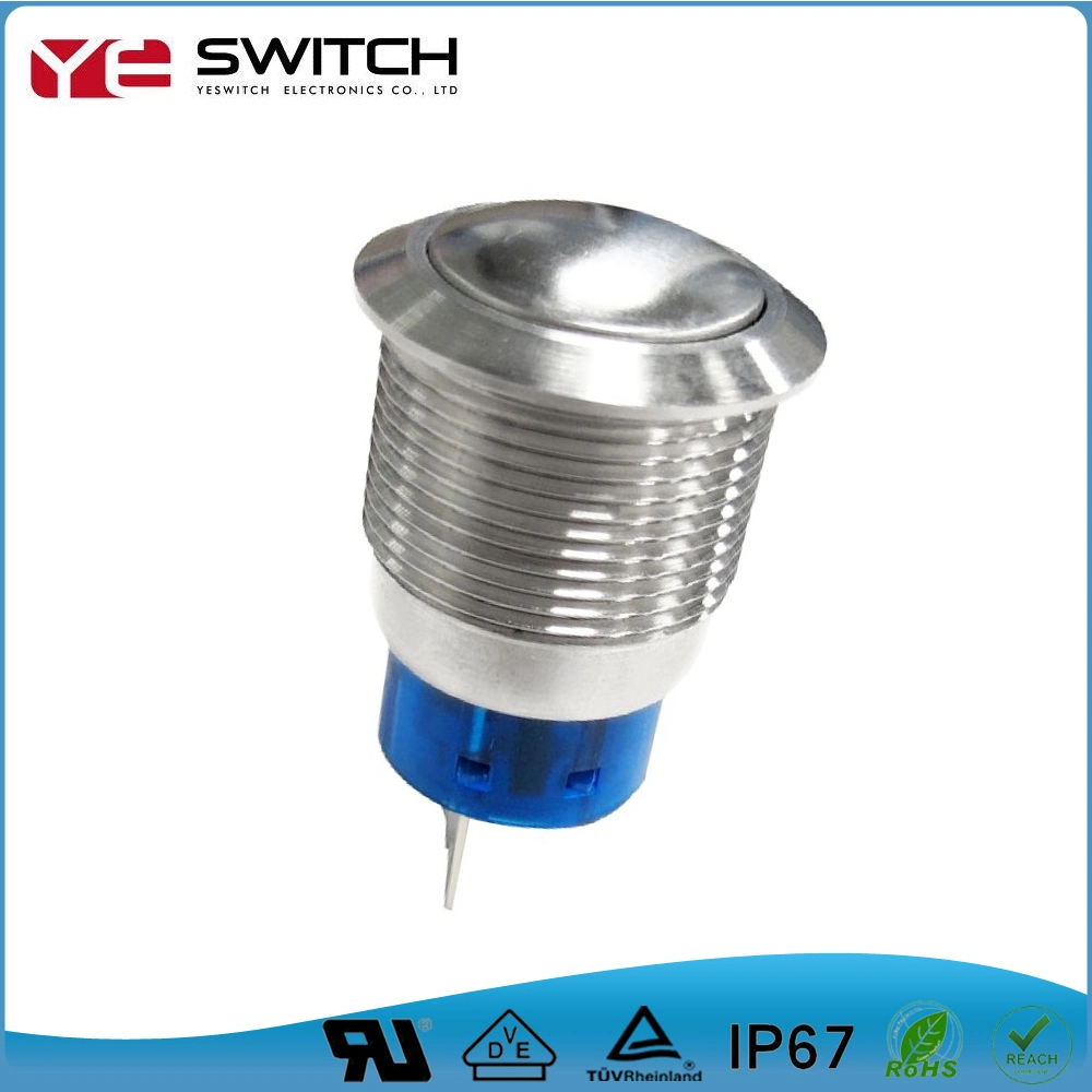 Long Life Waterproof Stainless Steel Power Anti Vandal Push Button Switch