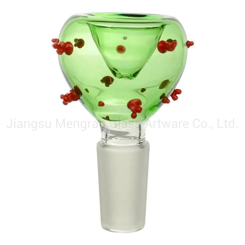 Modern Shisha Colorful Round Red Decoration Hookah Glass Smoking Water Tobacco Bowl