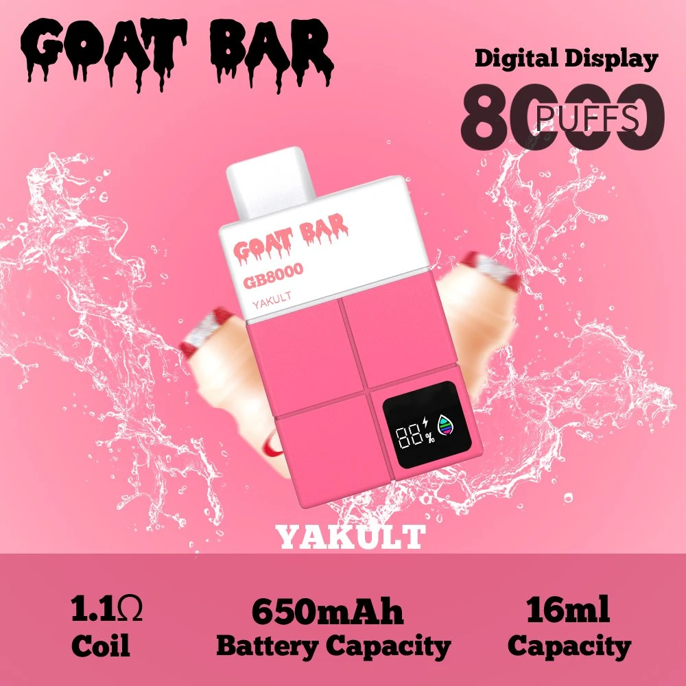 Goat Bar 8000 Puff Vozol Gear 7000puff Wholesale Price Disposable E Cigarette Disposable Wholesale Electronic Cigarette Vape