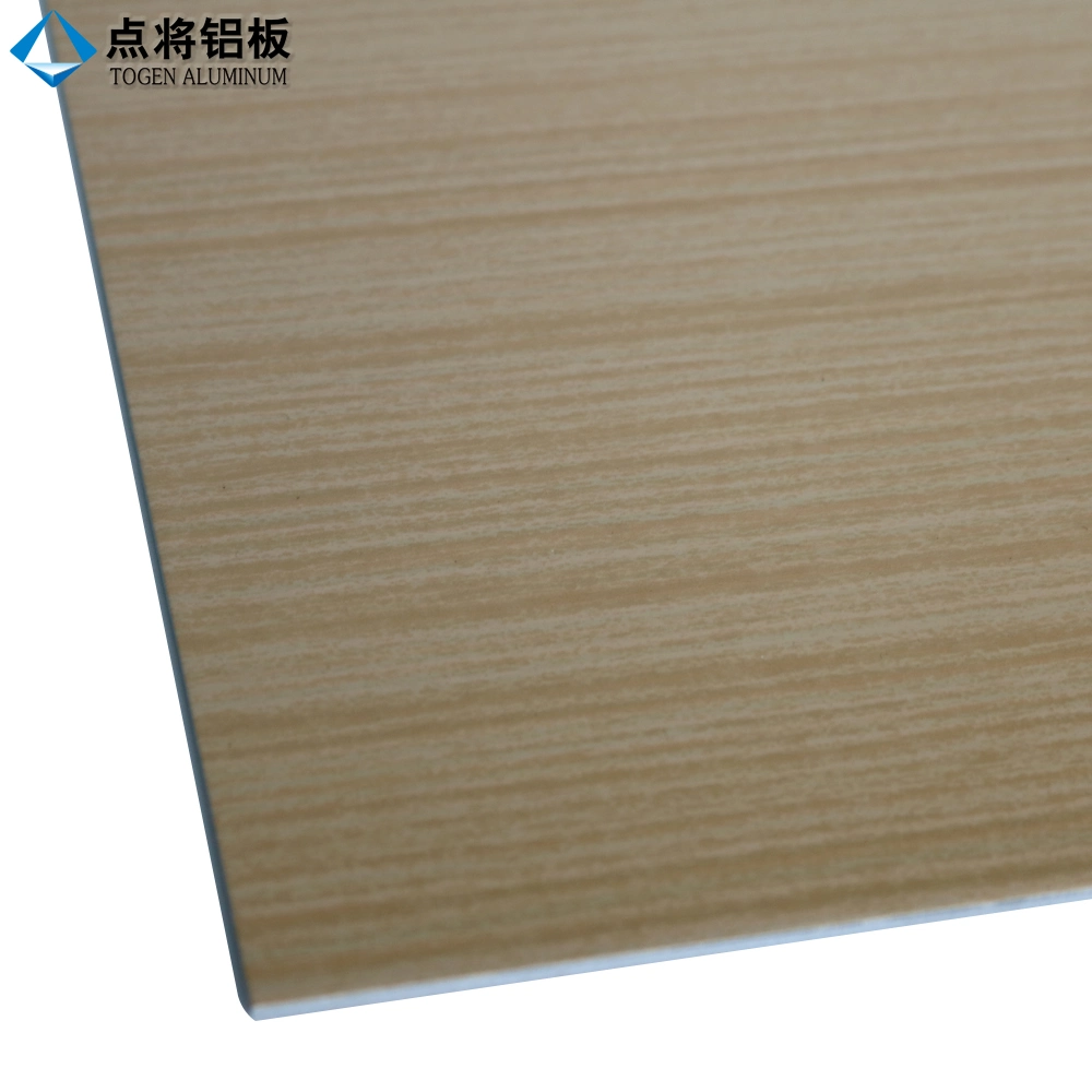 Wood Grain Color Coated Aluminum Sheet Pattern Solid Panel for Curtain Wall