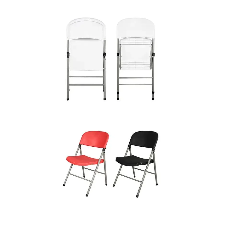 Popular White Cheap Outdoor Used Steel Metal Conference Wedding Event Party Wholesale Folding Chairs