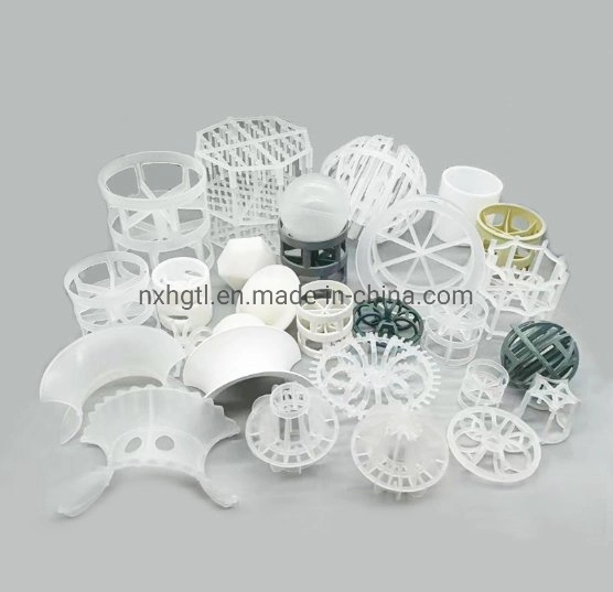 PE PP Rpp PVC CPVC PVDF Plastic Hexagonal Ring & Six Prismatic Ring as Mass Transfer Media