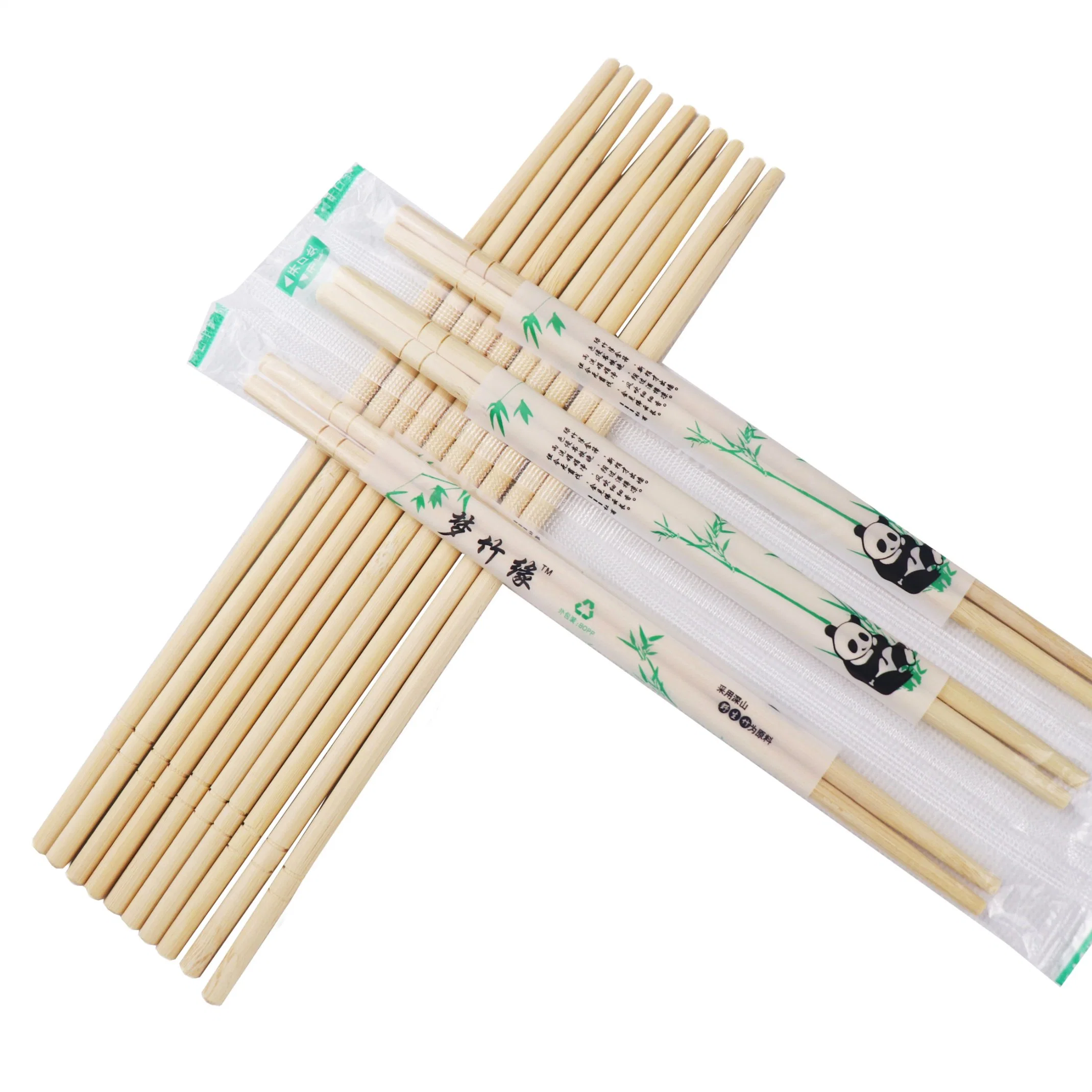 Customized Size Disposable Round Bamboo Chinese Chopsticks