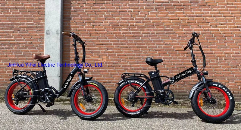 Snow Fat Tire E-Bike Folding Fat Electric Bike Motor Bicycle Ebike Directly Factory