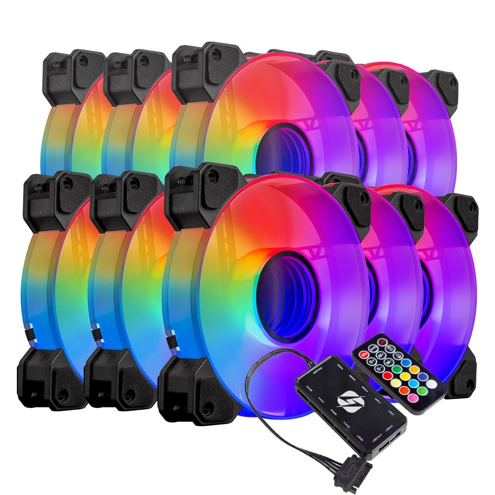 High Quality LED Light PC Cooler 120mm RGB Gaming Cooling Fan