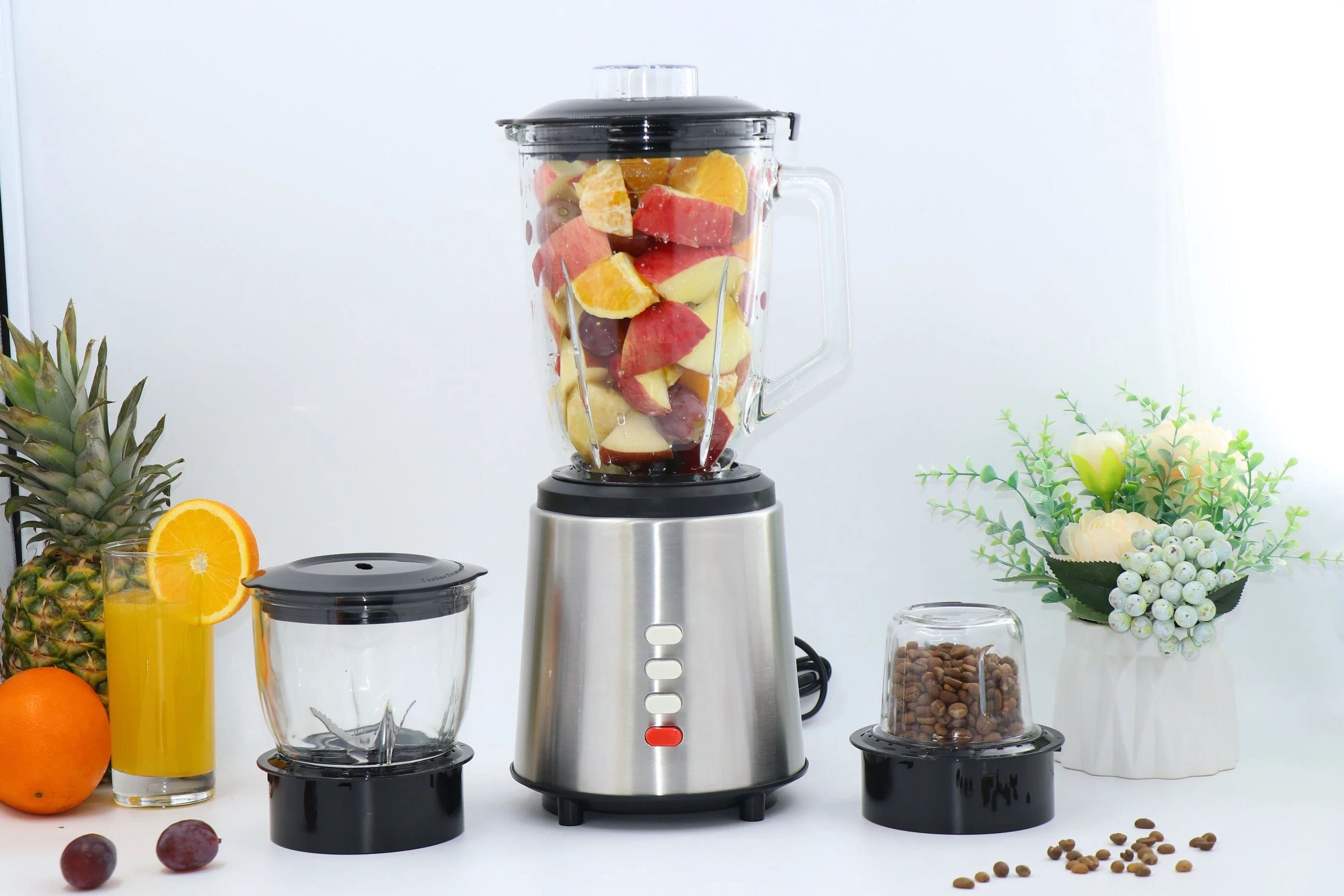 Fruit Blender One Jar with One Grinder Premium Stainless-Steel Blender