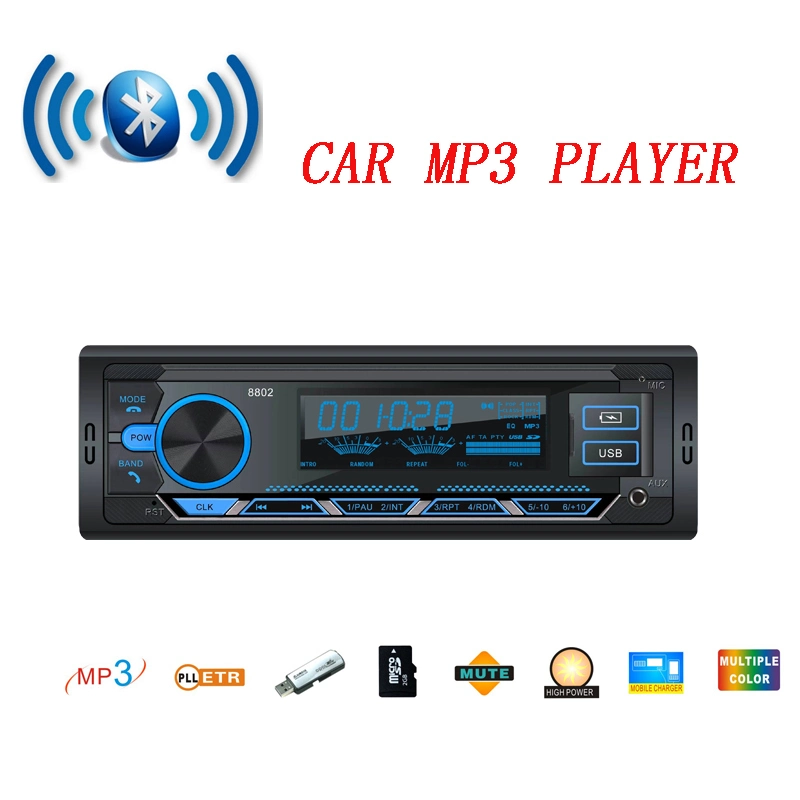 Car Audio Bluetooth FM Radio MP3 Player Support Aux Output