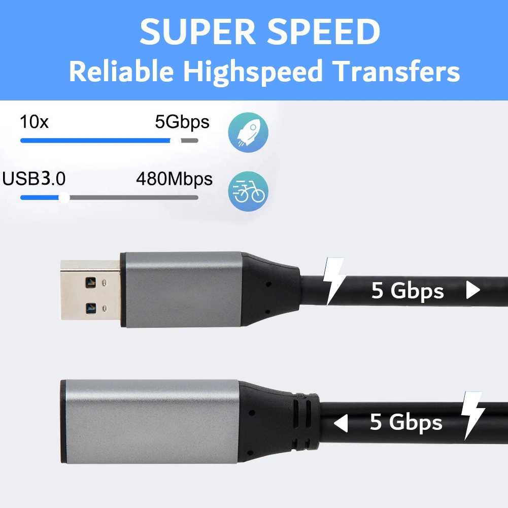 5%off Active Repeater Compatible Signal Booster 5m 10m 15m 20m 30m 40m 50m 60m 70m 80m Type a C Long Cable with Power USB3.0 USB2.0 USB 3.0 Extension Cable