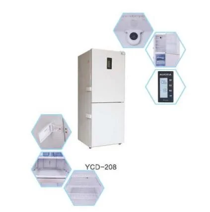 Aucma, 208L, Vertical Vaccine/ Medical/ Hospital Refrigerator, Combined Freezer and Refrigerator (YCD-208)