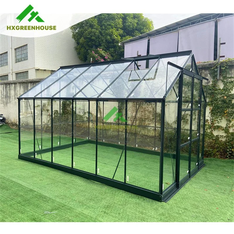 Shade Cloth Metal Greenhouse Base Modular Prefab Glass House Poly Green House