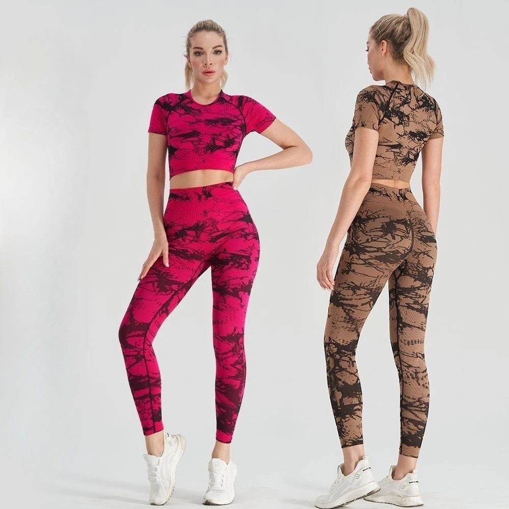 Новые цвета Оптовая спортивная одежда Yoga Suit Фитнес-футболка Sportswear