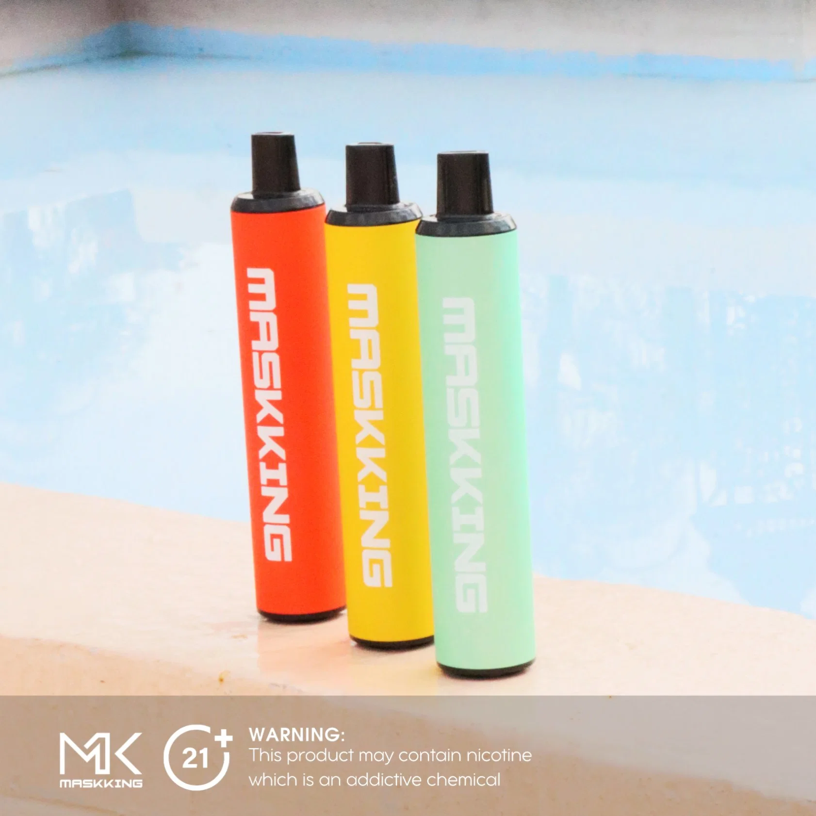 Maskking 2500 Puffs 100% Original High quality/High cost performance  New Product China Wholesale/Supplier High Gts Mesh Coil Guava Kiwi Strawberry Flavor Disposable/Chargeable Vape