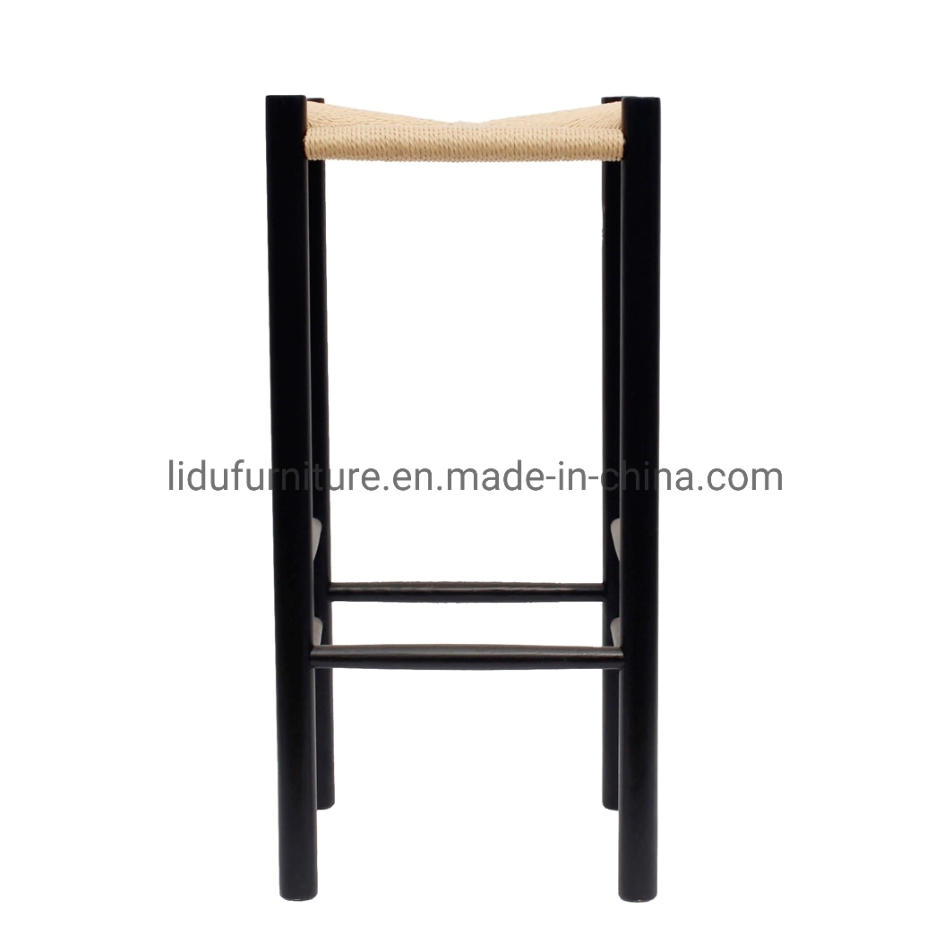 Bar Stool with Cheap Price Bar Chair/Wood Rope Chair/Solid Wood Dining Chair Wooden Furniture