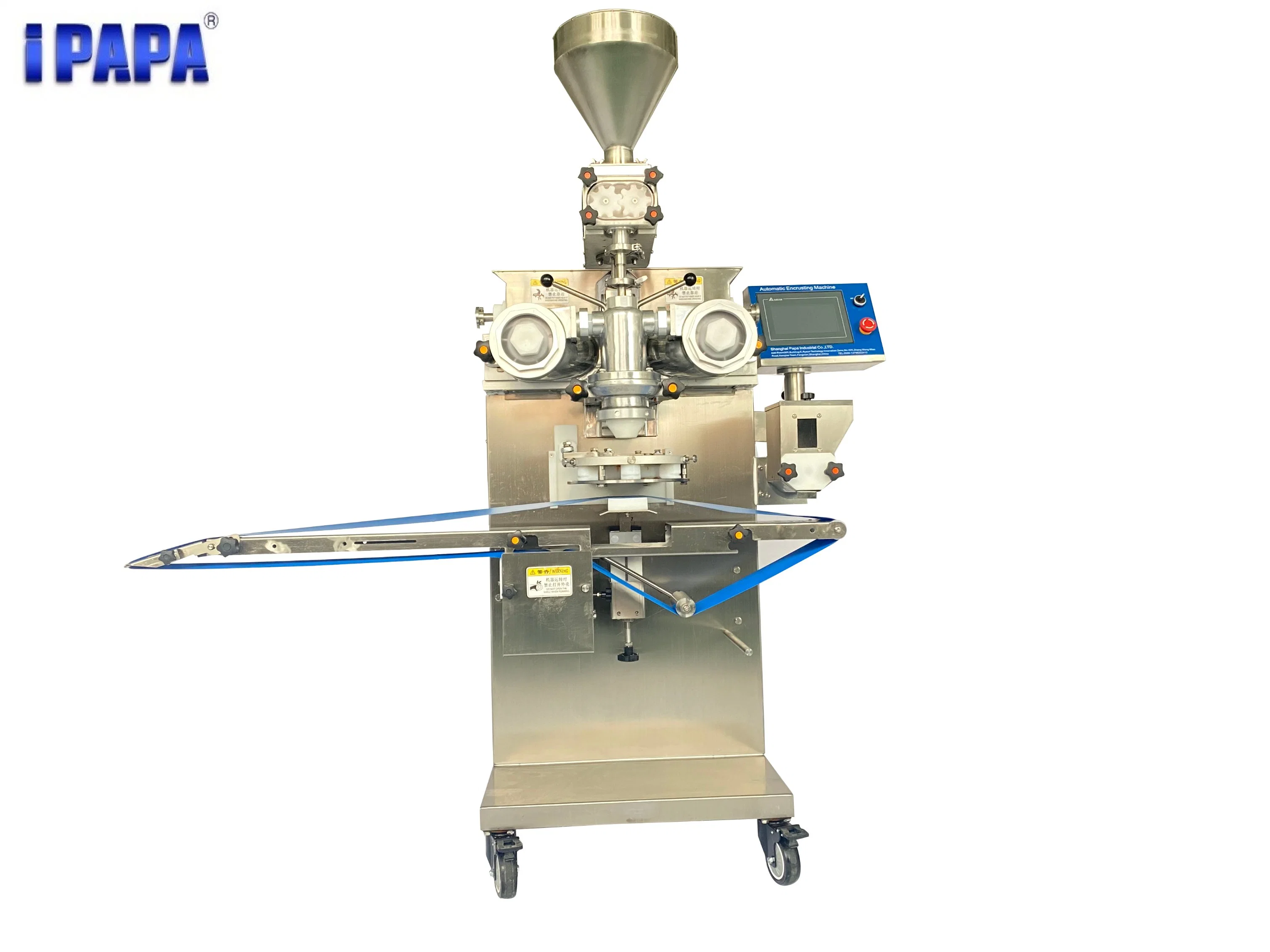 Automatic Three Hoppers Double Filling Tamarind Ball Encrusting Machine