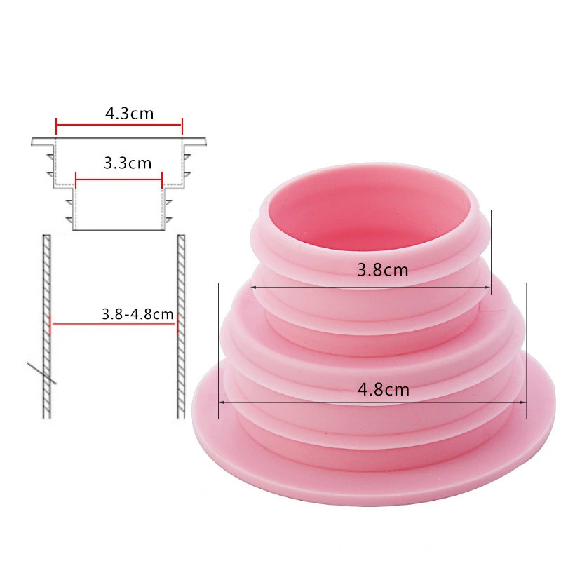 Muti Color Silicone Seal Plug Ring, Drain Pipe Hose Deodorant Washing Machine Sewer Seal Ring Bathroom Kitchen Cleaning Tools