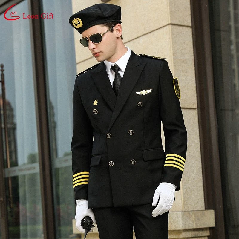 Custom Logo Work Clothes Suit Male Property Hotel Gate Guard Concierge Clothing Uniform Spring and Autumn Security Uniforms Clothes